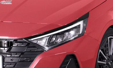 RDX Scheinwerferblenden für Hyundai i20 (BC3 / BI3 / 2020-heute) schwarz glänzend Bös
