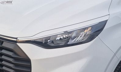 RDX Scheinwerferblenden für FORD Transit Custom & Tourneo Custom (für Halogen, 2023-h