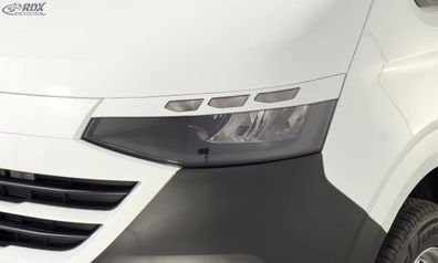 RDX Scheinwerferblenden für VW Transporter / Caravelle / Kombi (2025-heute) weiß glän