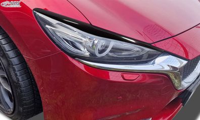 RDX Scheinwerferblenden für MAZDA 6 (GJ / GL / 2018-2024) schwarz glänzend Böser Blic