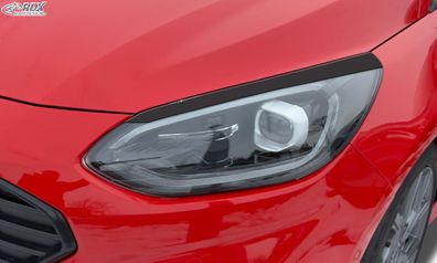 RDX Scheinwerferblenden für FORD Fiesta (MK8 / 2022-2024) LED-Matrix, schwarz glänzen