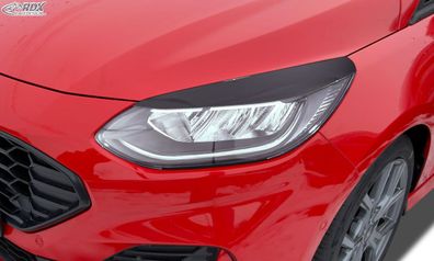 RDX Scheinwerferblenden für FORD Fiesta (MK8 / 2022-2024) schwarz glänzend Böser Blic