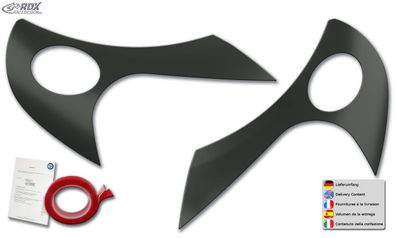 RDX Scheinwerferblenden für FIAT Ducato & Citroen Jumper & Peugeot Boxer (2006-2014)