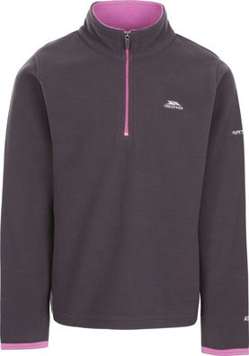 Trespass Kinder Fleecejacke/Fleecepullover Sybil-Girls Microfleece At100 Dark Grey