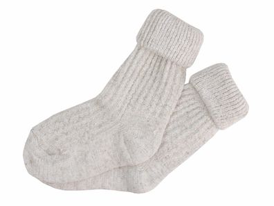 Trachtensocke Kinder kurz - Farbe: Natur / Beige Größe: 23-26