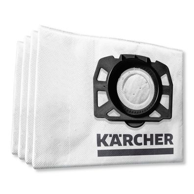 4 Original Kärcher Vlies-Staubsaugerbeutel für WD 3 Premium Suction Brush Kit