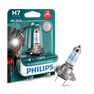 H7 12V 55W PX26d X-tremeVision Moto + 130% 1st. Blister Philips