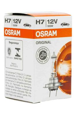 Osram Original Line H7 Faltschachtel H7 ECE 12 Volt 55 Watt PX26d Sockel Abblendlich
