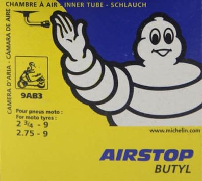 Michelin Schlauch Scooter (9AB 3 VENTIL 90° 1202) 2.75X9 Vespa