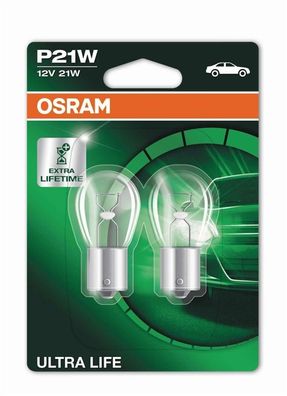 P21W 12V 21W BA15s ULTRA LIFE 2st. Blister OSRAM