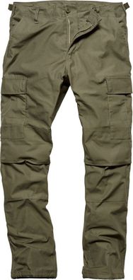Vintage Industries Militär Cargohose Bdu Pants Olive