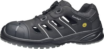Sanita Herren Sicherheitssandale Topaz-Esd-S1P Sandal Black