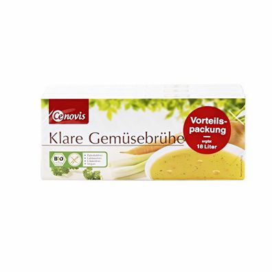 Cenovis - Klare Bio Gemüsebrühe im Würfel Vorteilspackung 3x 12 Würfel - 378 g