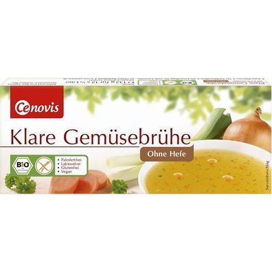 Cenovis - Klare Gemüsebrühe hefefrei - 12 Würfel - 132 g - 12er Pack - 132.0g