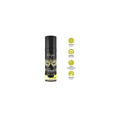 Dual Vibe Kissable Flüssigkeitsvibrator! Zitronen-Gin Und Tonic 15 Ml