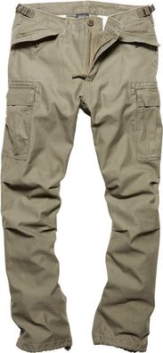 Vintage Industries Cargohose M65 Heavy Satin Pants Olive