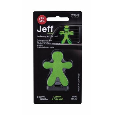 Mr &amp; Mrs Fragrance Mr&Mrs Fragrance Jeff Chrome Car Air Freshener Lemon & Orange