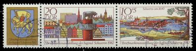 DDR Zusammendruck Nr WZd543 gestempelt 3ER STR X1881B6