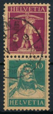 Schweiz Zusammendruck Nr S17 gestempelt SENKR PAAR X72373A