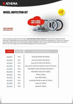 Wheel Bearing Kit + Oil Seals Kawasaki Yamaha