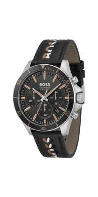 Hugo Boss Troper Herrenuhr Chronograph silber schwarz HB1514121