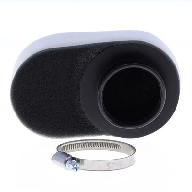 Air filter / Luftfilter - Oval Air Filter for motorbikes, Flange inside diameter 50 m