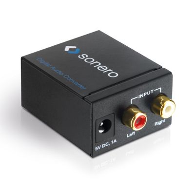 Sonero AC000 Audio Konverter Analog Cinch auf Digital optisch koaxial