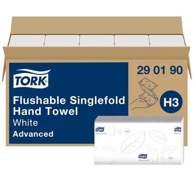 Tork Zickzack Papierhandtücher schnellauflösend 15 x 250 Tücher weiß