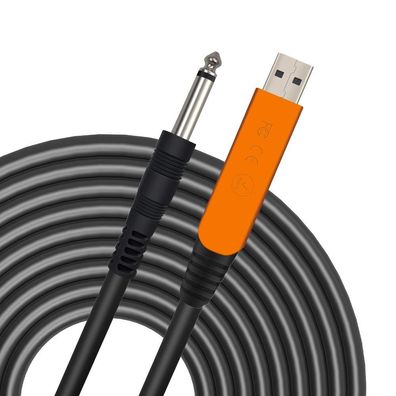 Ximizu USB Gitarrenkabel 6,35 mm Klinke Aufnahmekabel für PC Mac Xbox PS4