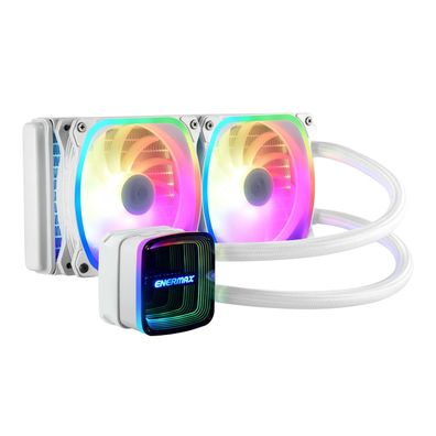 Enermax Aquafusion ADV Snow ARGB 240 mm AIO CPU-Wasserkühlung LGA1700 AM5