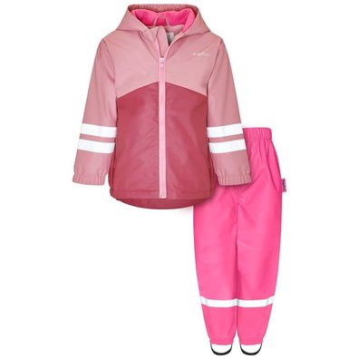 Playshoes Kinder Regen-Anzug Mit Fleece-Futter/Halbhose 408668