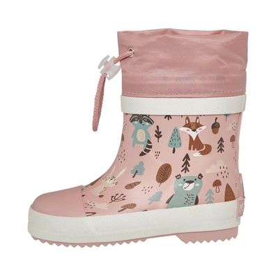 Playshoes Kinder Gummistiefel Halbschaft Wald Gefüttert 180395