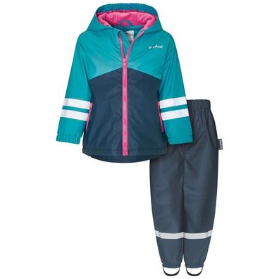 Playshoes Kinder Regen-Anzug Mit Fleece-Futter/Halbhose 408666