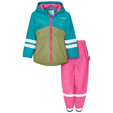 Playshoes Kinder Regen-Anzug Mit Fleece-Futter/Halbhose 408667