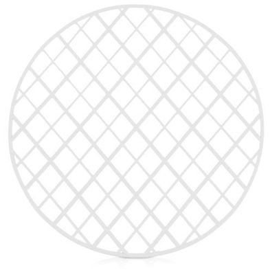 Runde weiße Spülbeckenmatte 32,5 cm