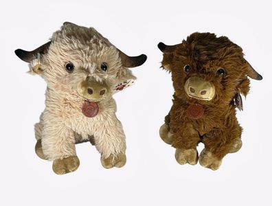 Plüschfigur Highländer Kühe Kuh Figur Stofffigur Kuscheltier 25 cm Groß NEU