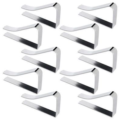 10 Tischdeckenklammern aus Metall