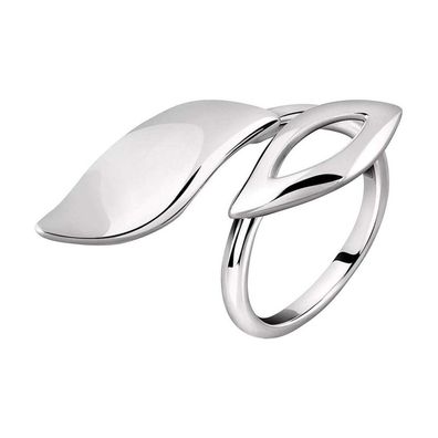 Silver ring Foglia SAKH30 - Circuit: 58 mm