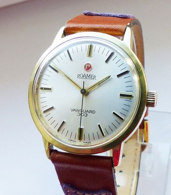 Schöne Roamer Vanguard 303 Classic 17Jewels Herren Vintage Armbanduhr