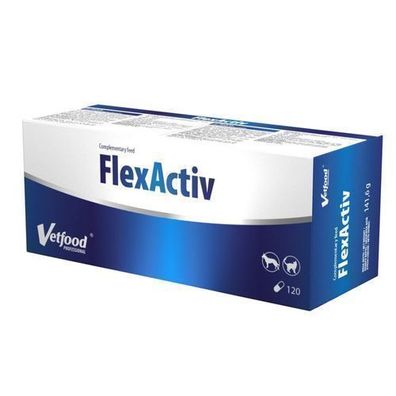 VetFood FlexActiv Gelenkpräparat für Hunde und Katzen, 120 Kapseln
