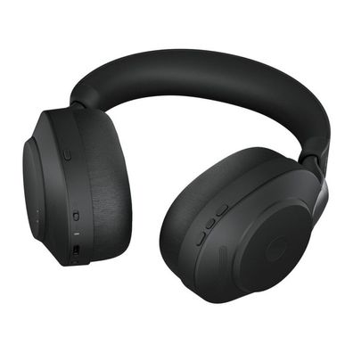 Jabra Headset, m. Station, Evolve2 85 UC, Duo, USB A/3,5mm-Klinke, schwarz