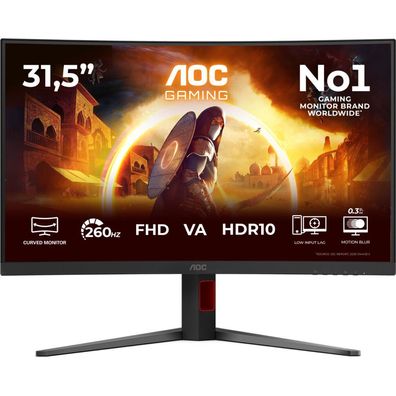 AOC 81,3cm (31,5") C32G4Z 16:09 HDMI+DP+USB, Curved Bl/red