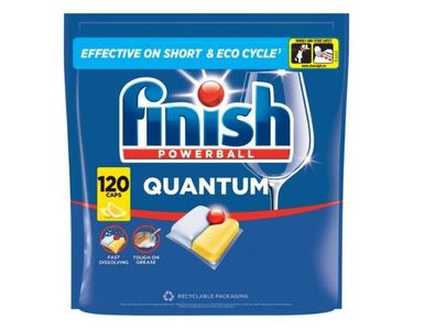 Finish Quantum All in 1 Lemon Geschirrspülkapseln 120 Stk