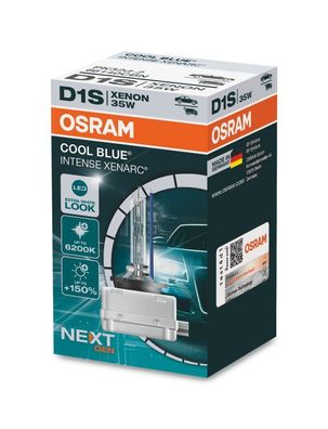 D1S 12V+24V 35W PK32d-2 XENARC COOL BLUE Intense NextGen. 6200K + 150% 1st. OSRAM