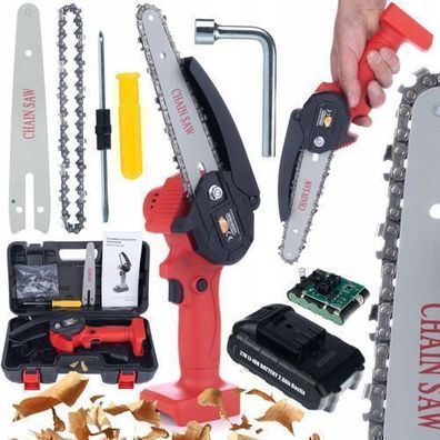 Rosfix Akku-Kettensäge RP21V – 1200W 6" Schwert | 21V 2Ah Set