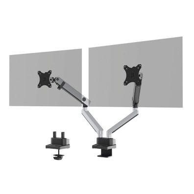 Durable Durable Monitorhalt. SELECT PLUS m Arm f 2 Mon. Tischb. Sil