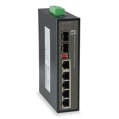 LevelOne Switch 4x GE IES-0600 2xGSFP