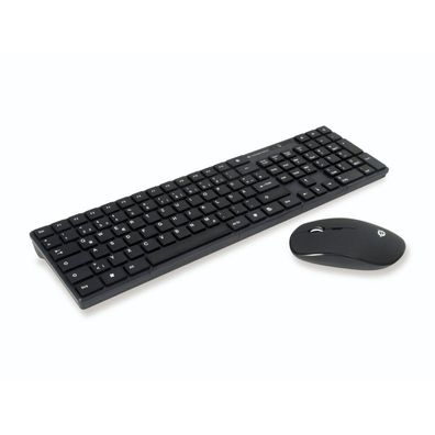 Conceptronic Wireless Tastatur + Maus, ayout deutsch schwarz
