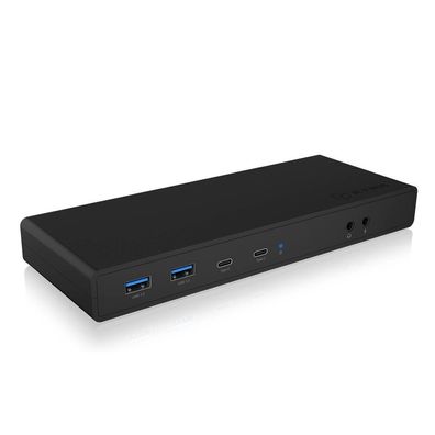 Icy Box Dockingstation IcyBox USB Type-C mit 2 Videoschnittstellen retail