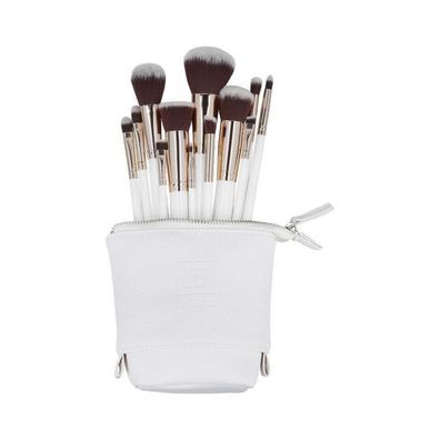 il? basic Set mit 12 Make-up-Pinseln + Etui, Weiß